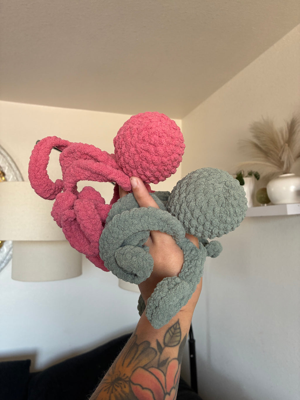 Coraline themed octopus twins